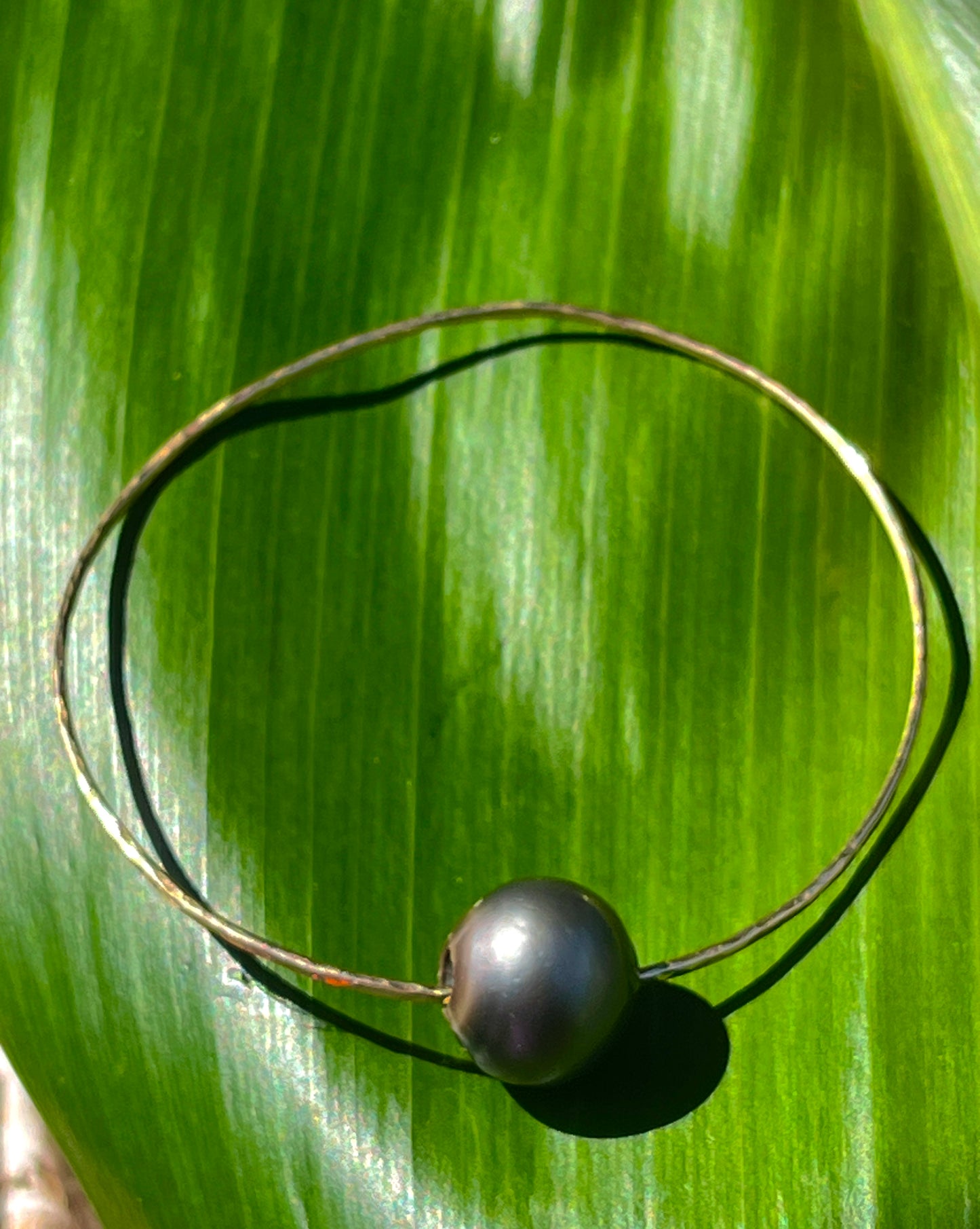 SIZE 8 GoldFill Tahitian Pearl Bangle
