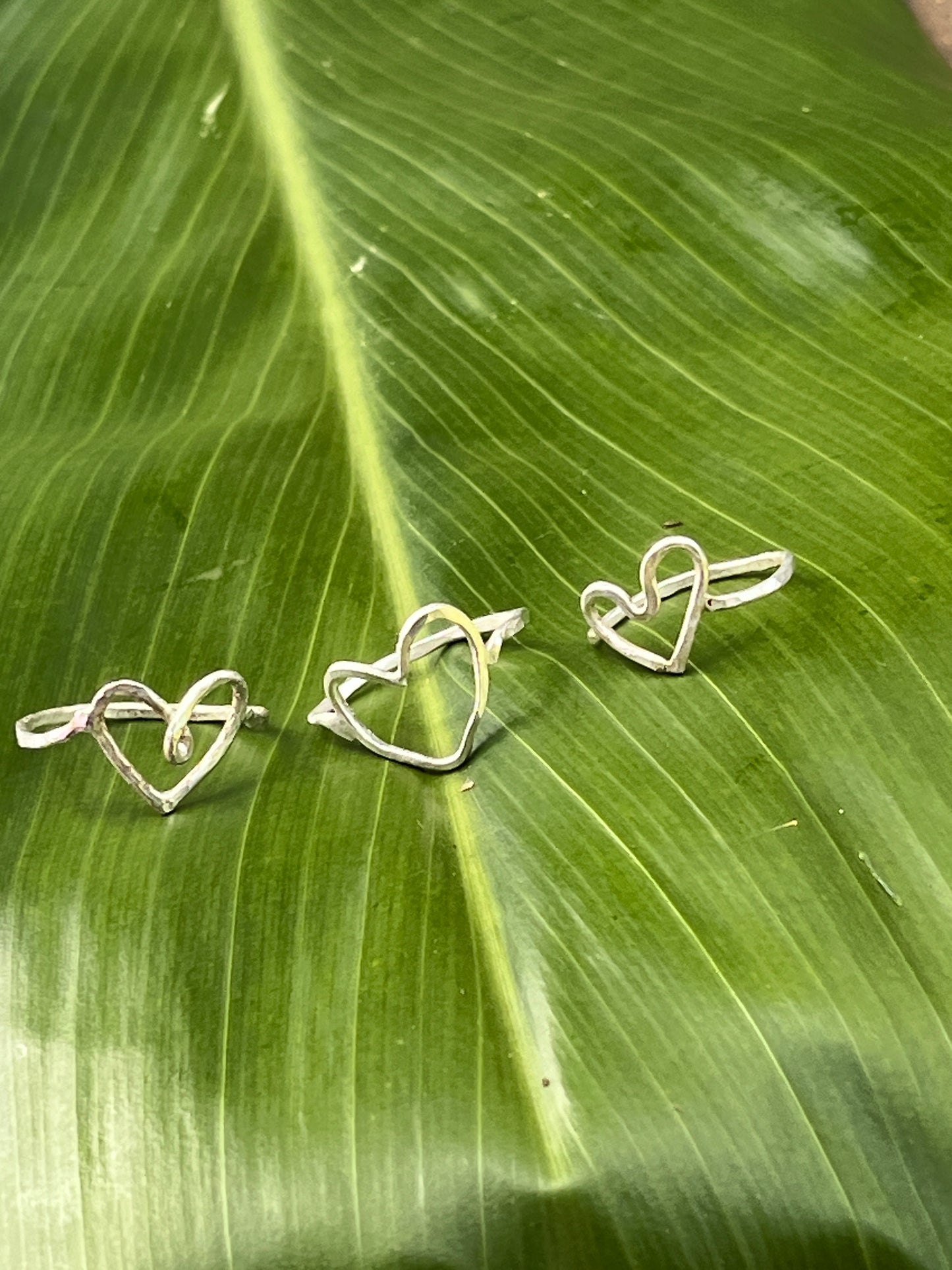 Sterling Silver Heart Rings