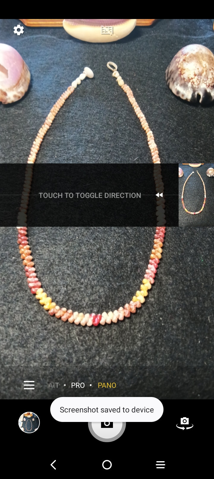 Kahelelani shell necklace 18inch